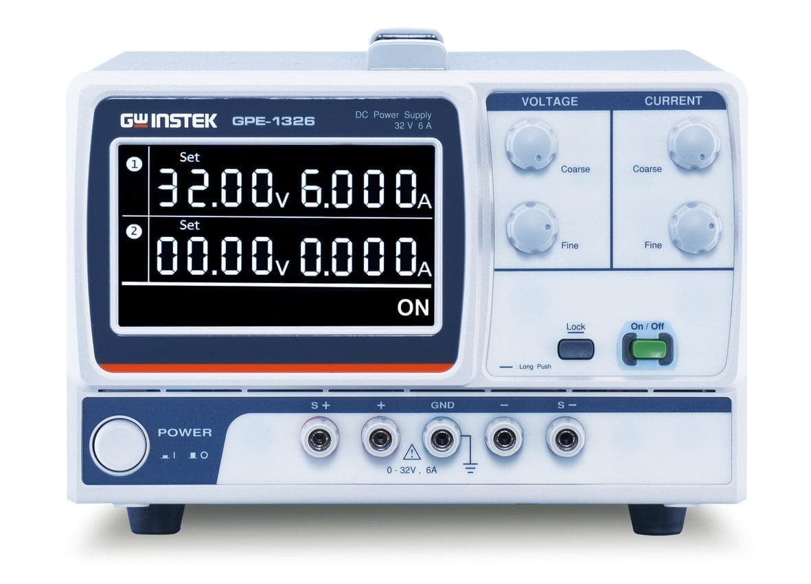 Bộ nguồn DC tuyến tính nhiều đầu ra GW Instek Series GPE-x323 GPE 1326_front_17020610763