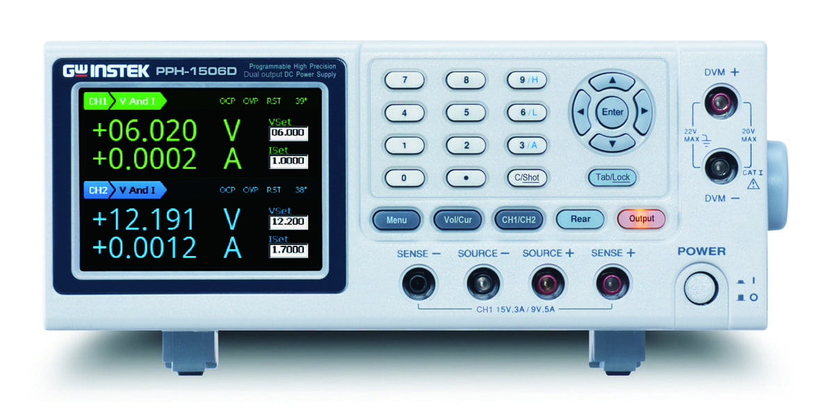 Bộ nguồn DC có độ chính xác cao có thể lập trình PPH-1503D & PPH-1506D & PPH-1510D PPH 1506D_front_18110514648