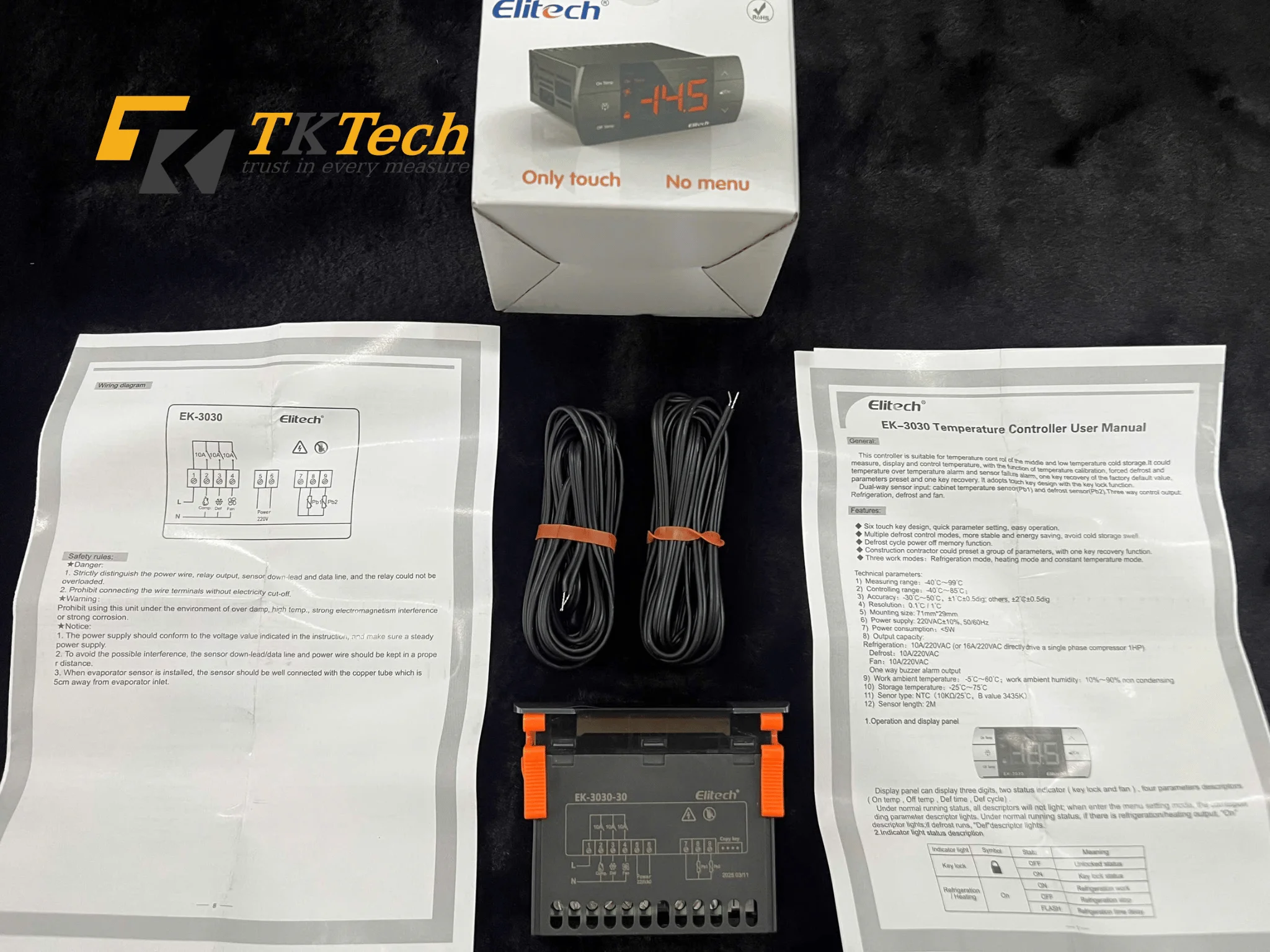 Phụ kiện đi kèm Elitech EK-3030