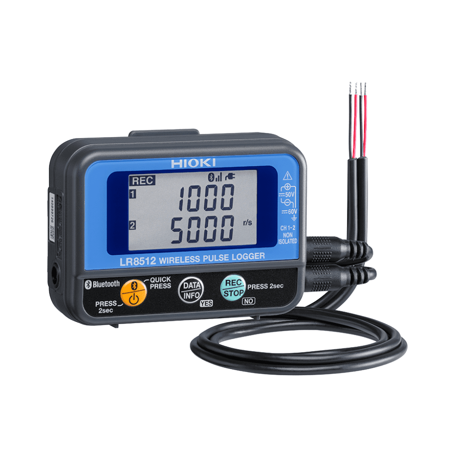 Thiết bị ghi nhiệt độ độ ẩm Hioki LR8512: 2 kênh, Bluetooth Thiết bị ghi nhiệt độ độ ẩm Hioki LR8512