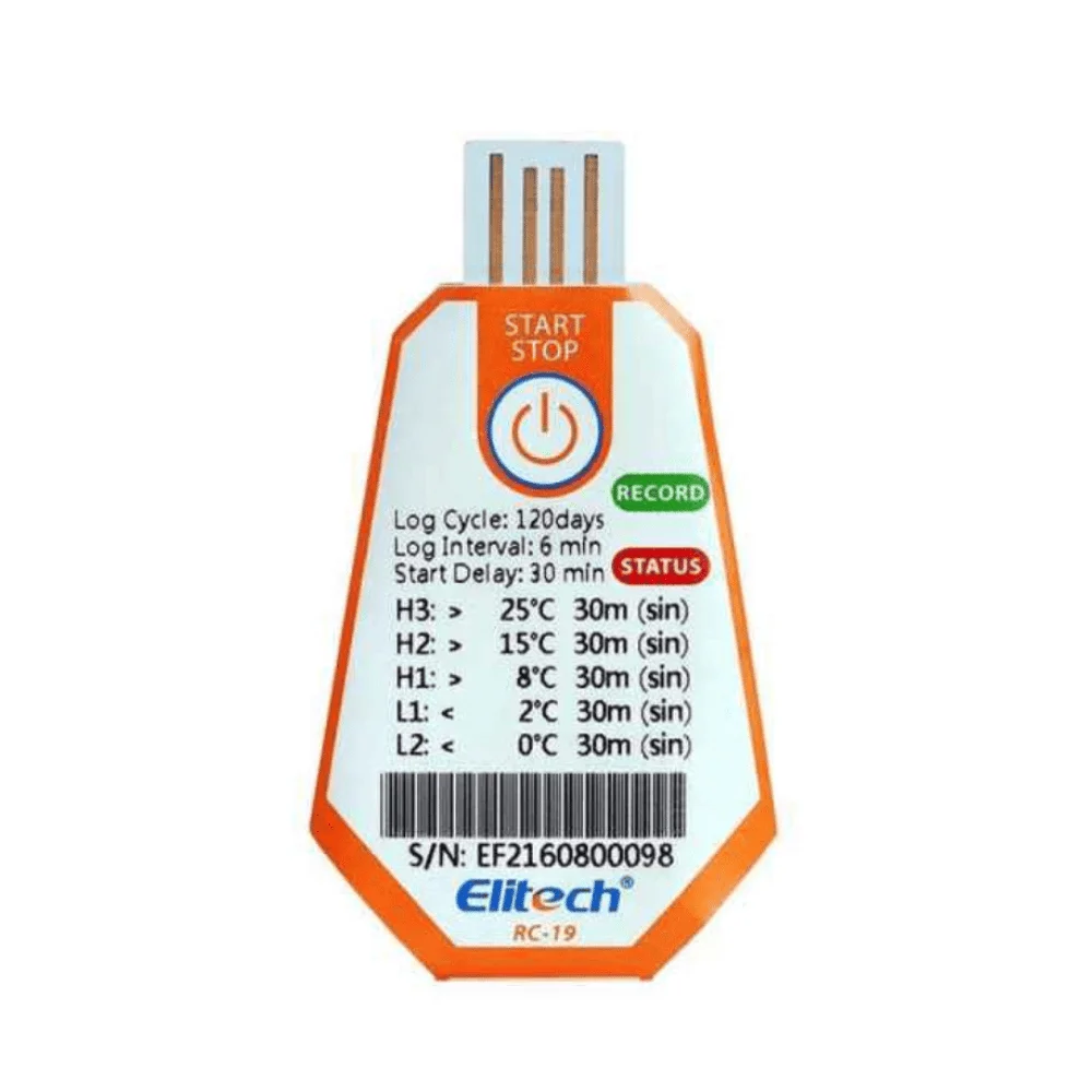 USB tự ghi nhiệt độ dùng 1 lần Elitech RC-19