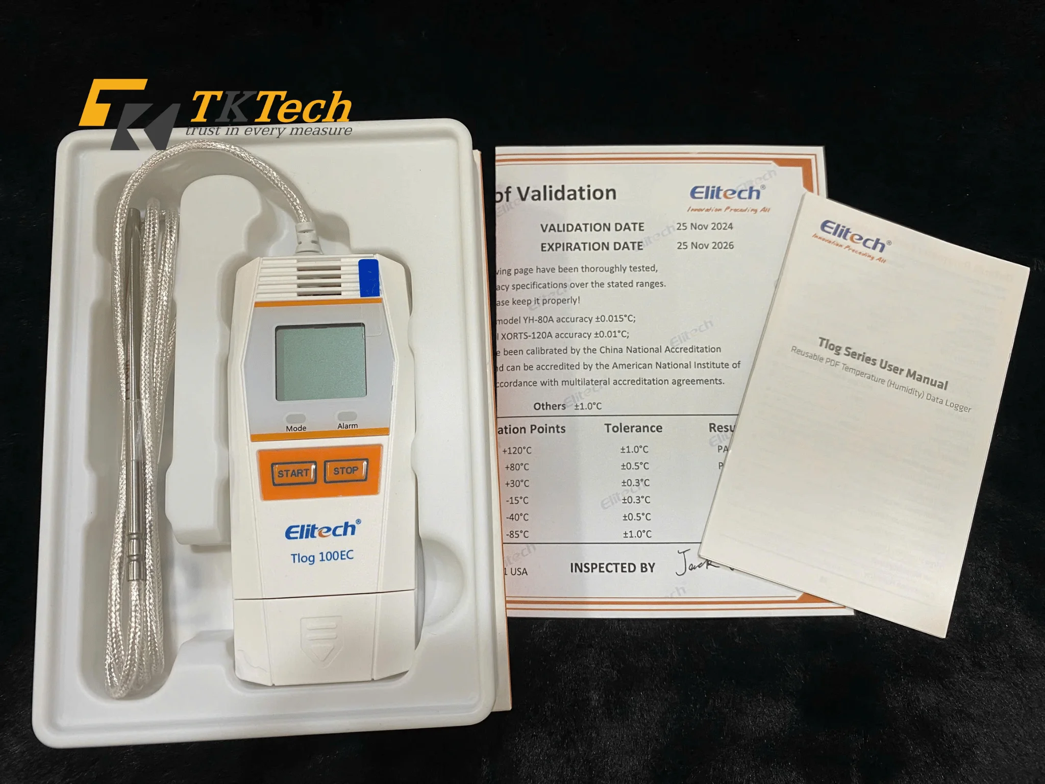 Hình thực tế nhiệt kế tự ghi Elitech Tlog 100EC