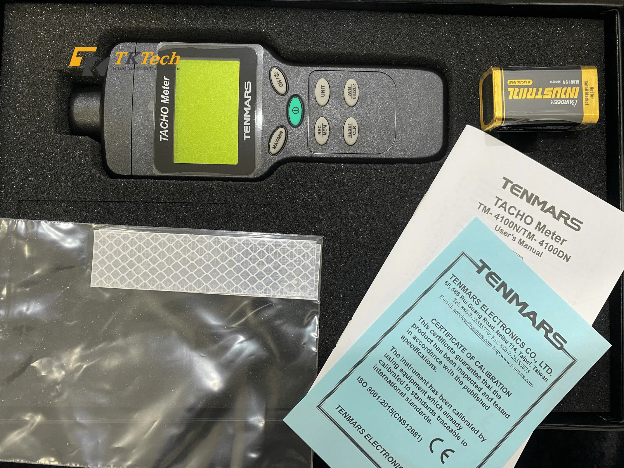 Hình ảnh thực tế máy đo tốc độ vòng quay Tenmars TM-4100N