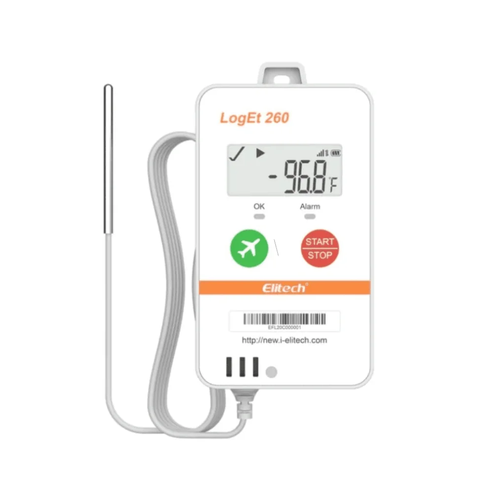 Nhiệt ẩm kế tự ghi Elitech LogEt 260-THE (4G, Ex: -200°C~150°C, 10.000 điểm) Nhiệt ẩm kế tự ghi Elitech LogEt 260-THE