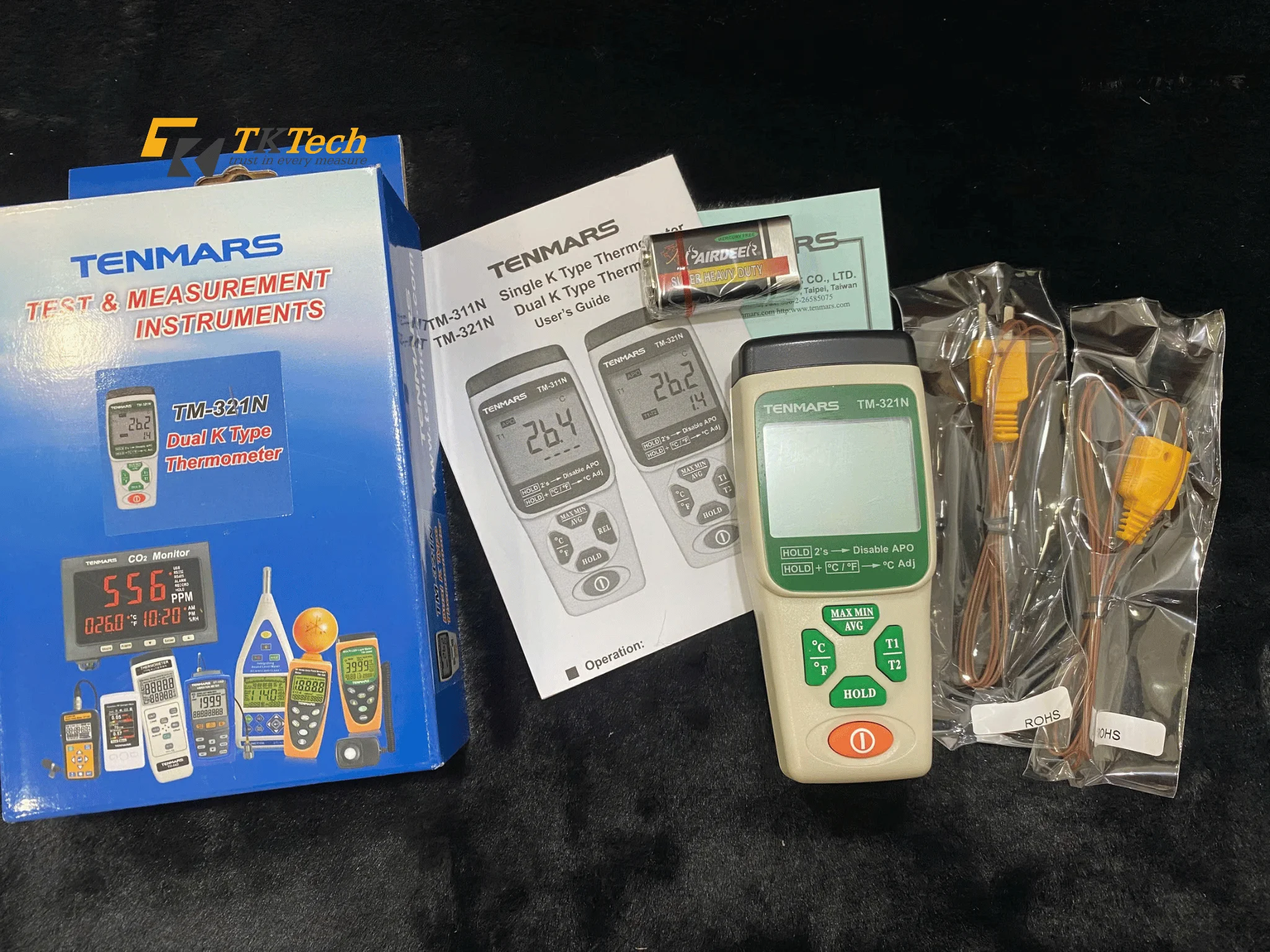 Hình ảnh thực tế máy đo nhiệt độ Tenmars TM-321N