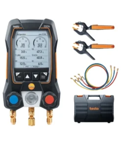 Bộ dụng cụ thông minh Testo 550s với ống dẫn đầy - với đầu dò nhiệt độ kẹp không dây và bộ ống dẫn đầy với 3 ống