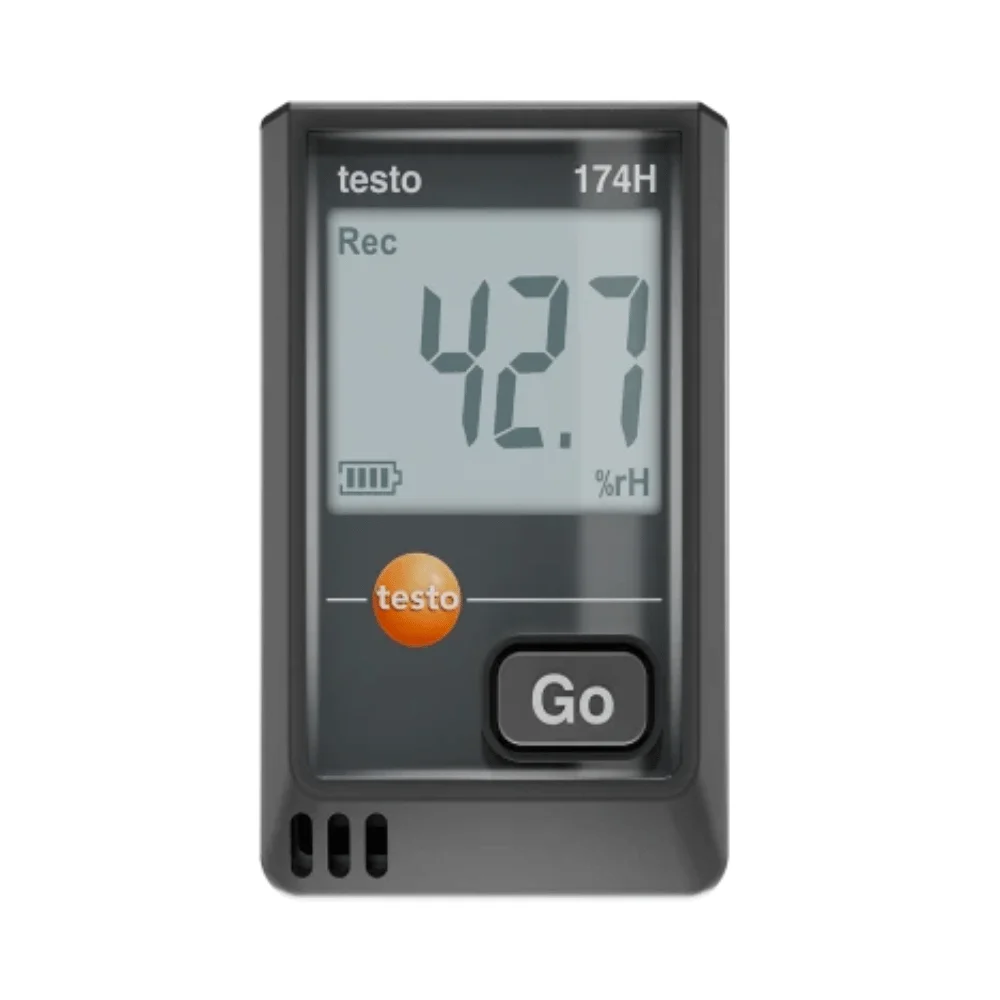 Máy ghi dữ liệu nhiệt độ và độ ẩm mini Testo 174 H - Màu đen mã 02