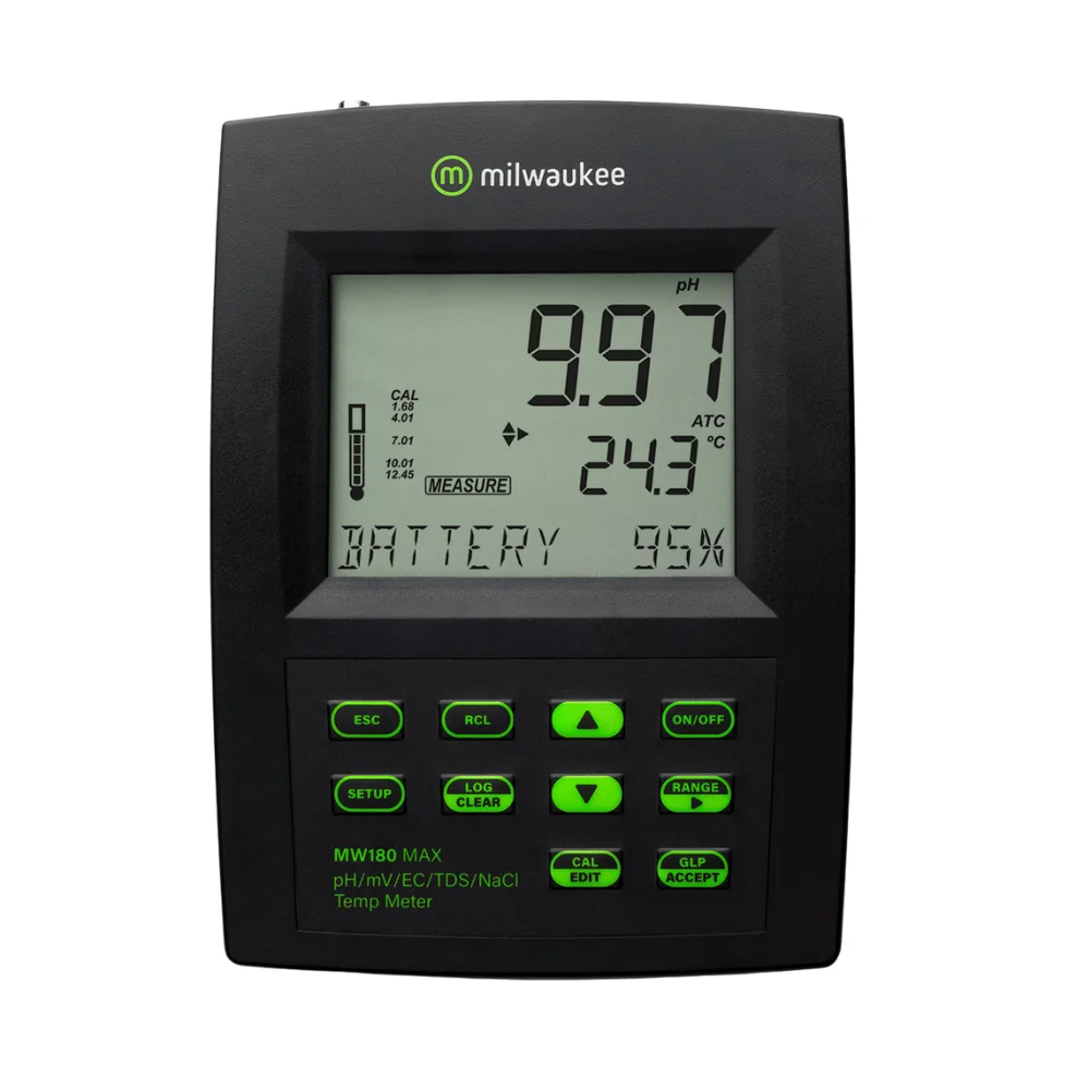 Máy đo pH/mV/EC/TDS/NaCl/Nhiệt độ Milwaukee MW180 MAX