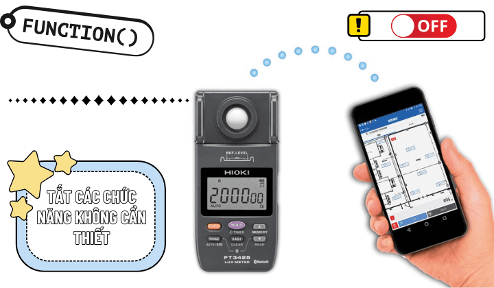 Mẹo giúp tiết kiệm pin máy đo ánh sáng hiệu quả tat chuc nang khong can thiet