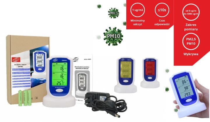 Máy đo nồng độ bụi Benetech GM8803 Máy đo PM2.5 giá rẻ Benetech GM8803