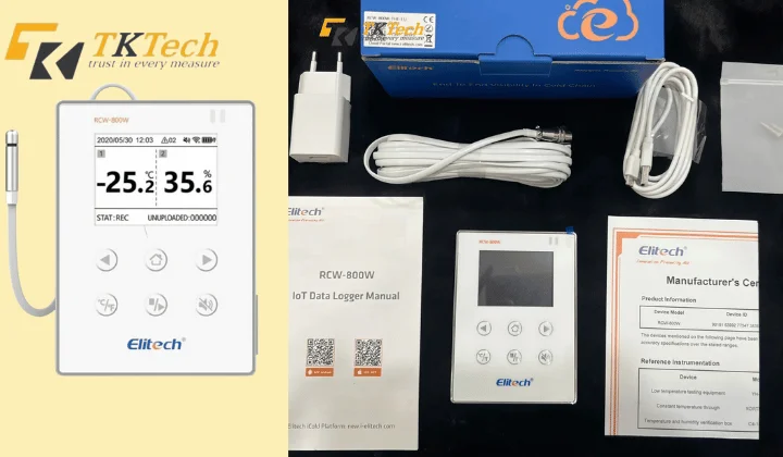 TOP 5 nhiệt ẩm kế Elitech bán chạy nhất 2025 Elitech RCW-800W-THE