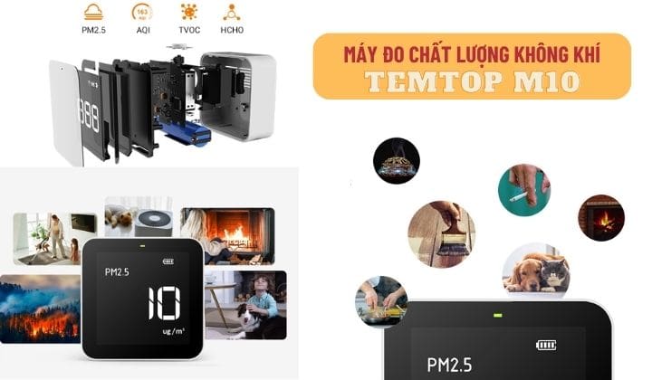 Máy đo chất lượng không khí Temtop M10 temtop m10