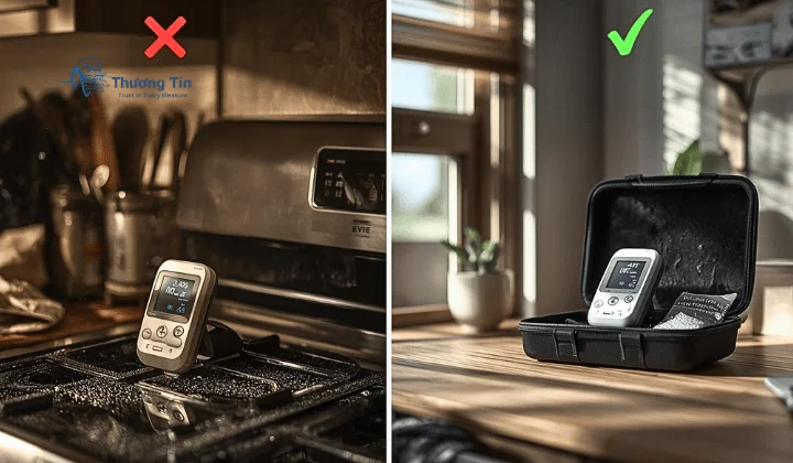 Bảo quản sai cách là nguyên nhân phổ biến khiến máy đo nhanh hỏng