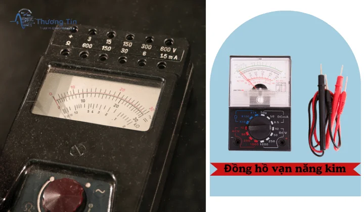 Đồng hồ vạn năng kim dùng để đo điện áp, dòng điện và điện trở