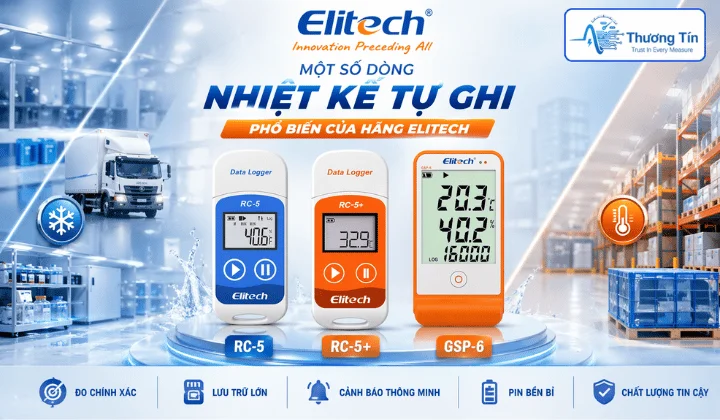 Dòng nhiệt kế tự ghi Elitech được nhiều doanh nghiệp lựa chọn