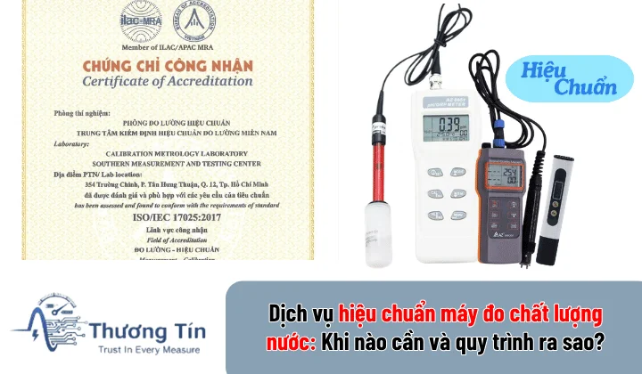 hieu chuan may do chat luong nuocHiệu chuẩn máy đo chất lượng nước