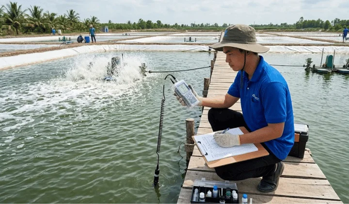 Máy đo oxy hòa tan DO trong nước: Ứng dụng trong thủy sản & xử lý nước thải Hình ảnh minh họa ứng dụng trong ngành thủy sản