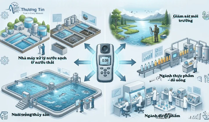 Máy đo độ đục nước turbidity: Tiêu chuẩn NTU & Cách chọn máy đúng ngành Máy đo độ đục giúp kiểm soát chất lượng nước đa lĩnh vực