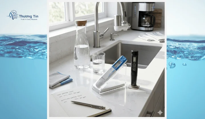Thiết bị đo nước sinh hoạt giúp kiểm soát chất lượng nước tại nhà