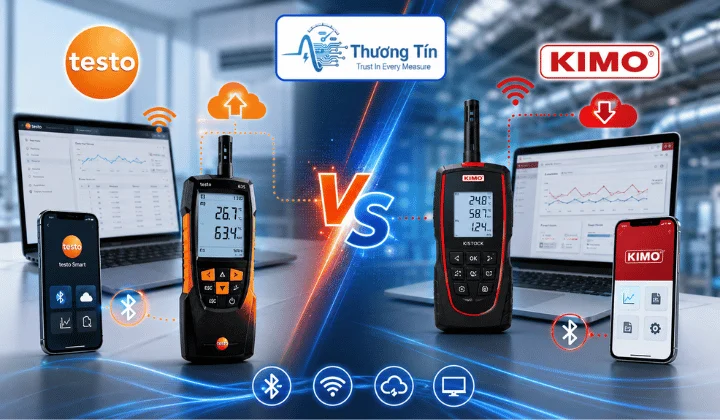 Phần mềm phân tích dữ liệu đo lường của Testo và Kimo