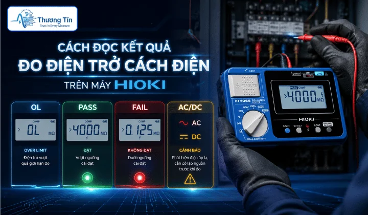 Máy đo điện trở cách điện Hioki: Ứng dụng & Cách đọc kết quả Cách đọc kết quả đo điện trở cách điện trên máy Hioki