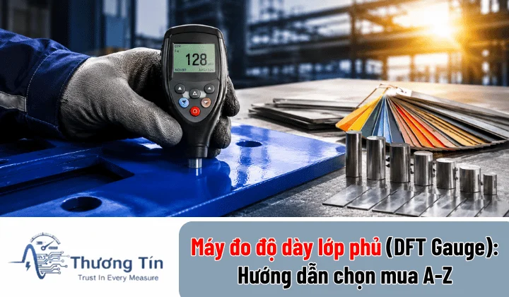 Máy đo độ dày lớp phủ là gì? Nguyên lý hoạt động và ứng dụng trong kiểm tra chất lượng lớp sơn, mạ công nghiệp