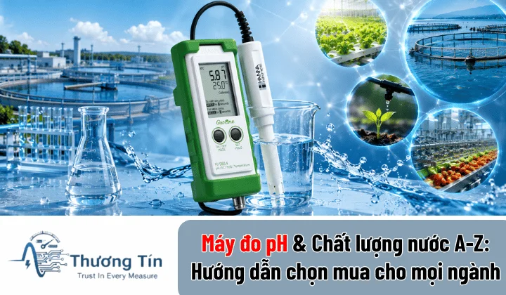 Máy đo pH cầm tay và để bàn dùng trong công nghiệp, phòng thí nghiệm và xử lý nước