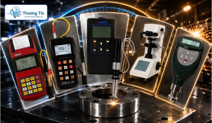 Bảng so sánh nhanh 5 model máy đo độ cứng cầm tay Huatec phổ biến