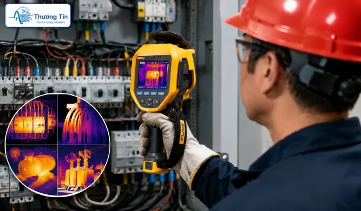 Camera nhiệt Fluke Ti400: Review & Ứng dụng điện, điện lạnh Camera nhiệt Fluke Ti400 ứng dụng kiểm tra hệ thống điện, phát hiện điểm nóng bất thường