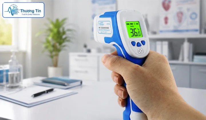 Top 4 nhiệt kế điện tử đáng mua năm 2026 Nhiệt kế điện tử đo trán Smart Sensor HF180 - đo không tiếp xúc tiện lợi