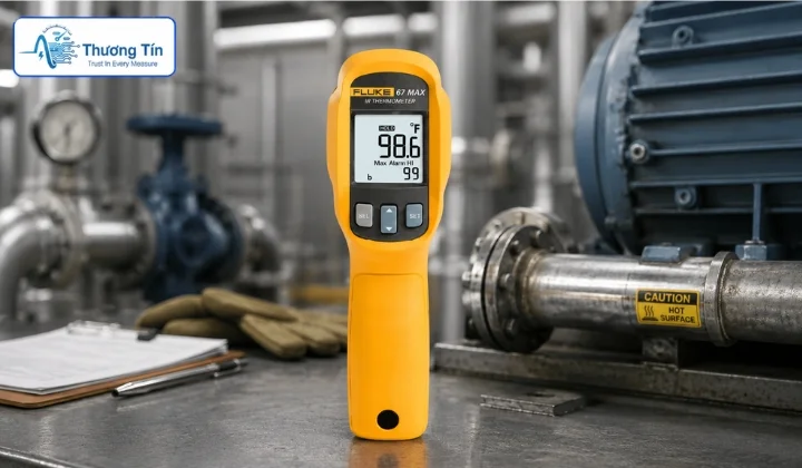 Top 4 nhiệt kế điện tử đáng mua năm 2026 Nhiệt kế điện tử Fluke 67 Max - đo nhiệt độ hồng ngoại chính xác cao