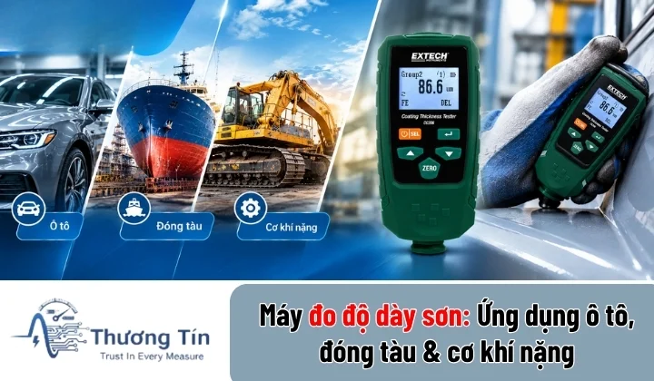 Máy đo độ dày sơn – thiết bị kiểm tra lớp phủ chính xác trong công nghiệp