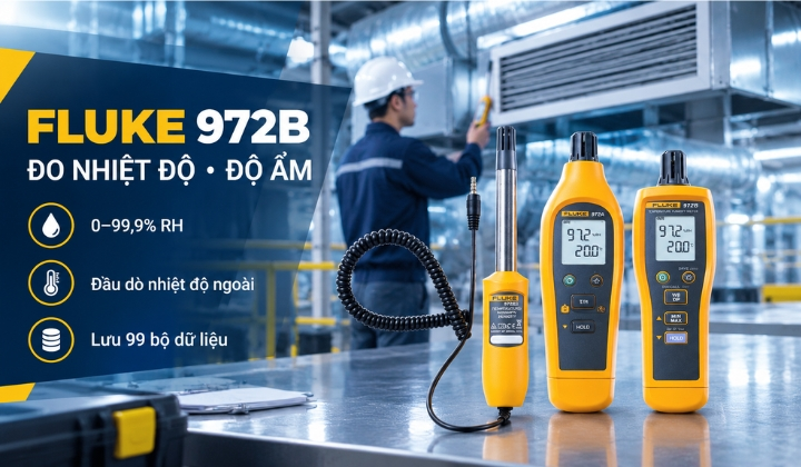 Máy đo nhiệt ẩm Fluke 972B chính hãng