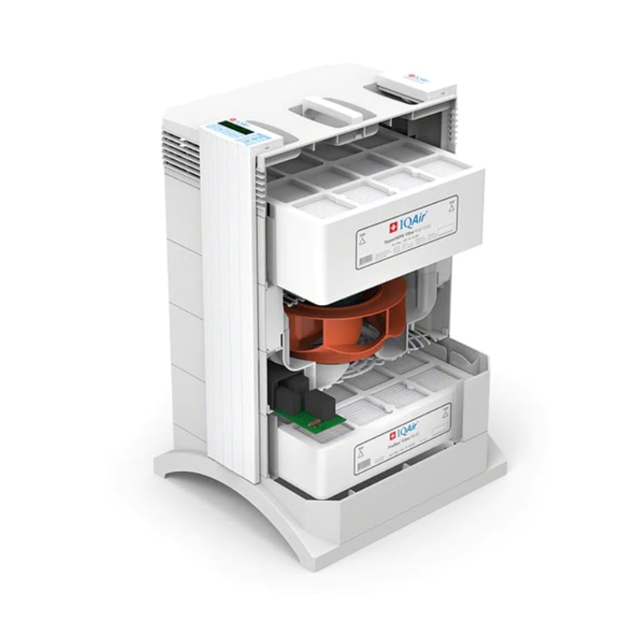 Bên trong máy lọc không khí IQAir HealthPro 100 NE