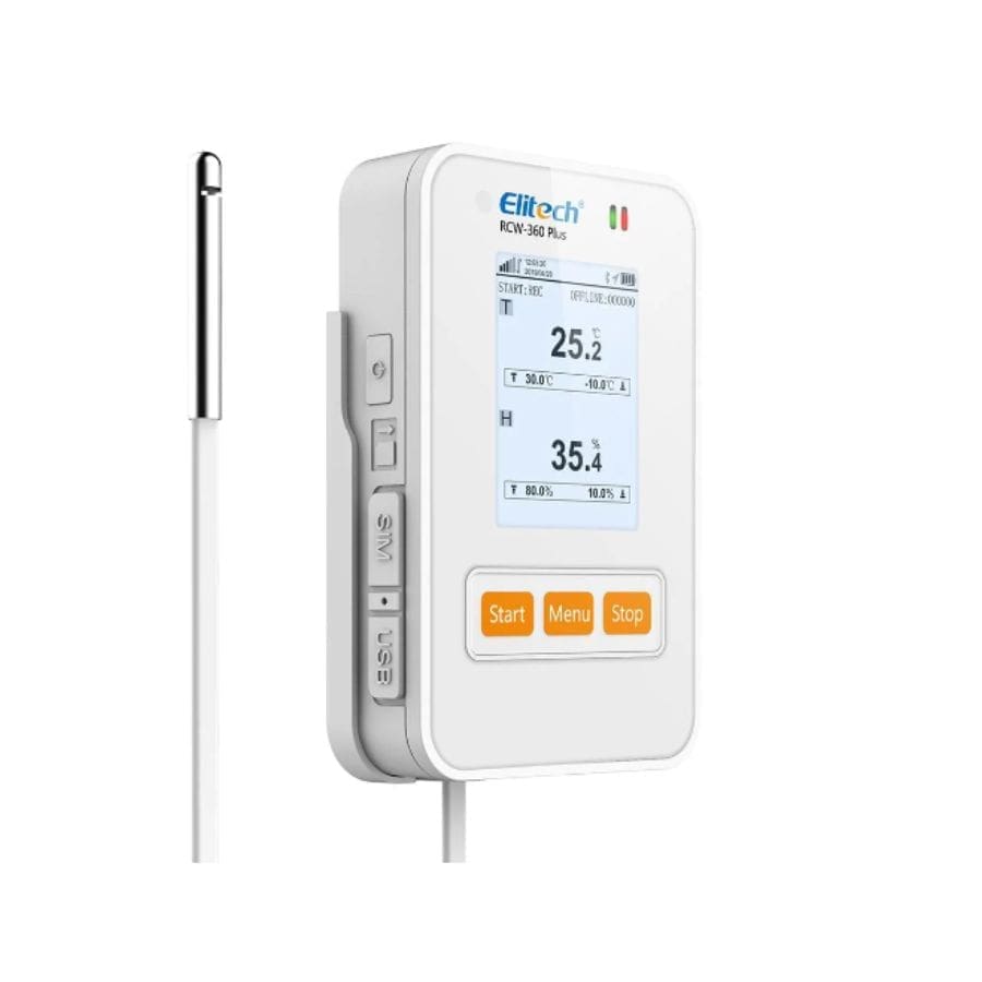 Bộ ghi dữ liệu độ ẩm nhiệt độ Elitech RCW-360 Plus 4G-THDE Bộ ghi dữ liệu độ ẩm nhiệt độ Elitech RCW 360 Plus 4G THDE