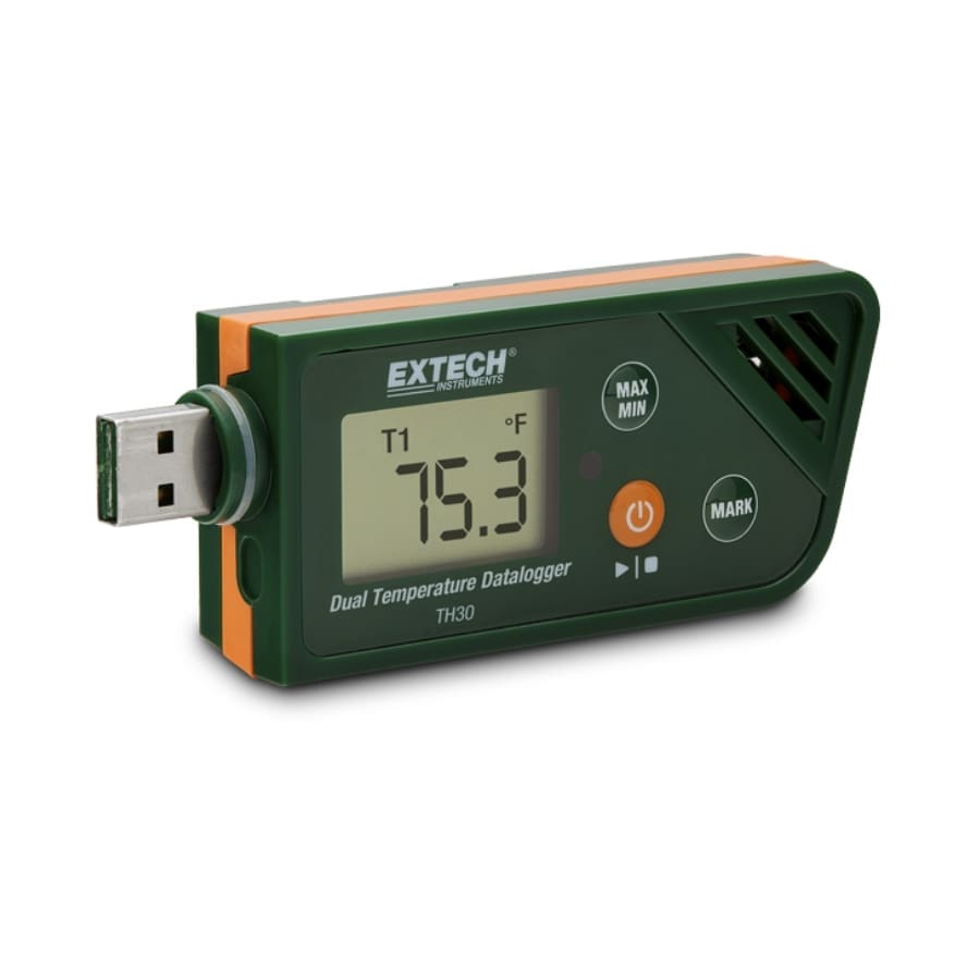 Bộ ghi dữ liệu nhiệt độ kép Extech TH30