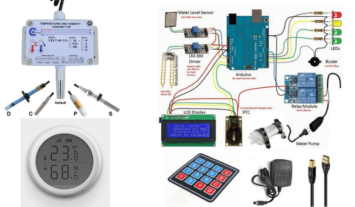 Cảm biến đo nhiệt độ và độ ẩm Cảm biến đo nhiệt độ và độ ẩm