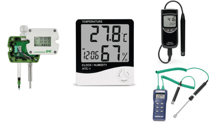 Cảm biến và máy đo độ ẩm không khí Cảm biến và máy đo độ ẩm không khí