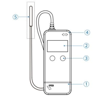 Nhiệt ẩm kế tự ghi Elitech LogEt 5 TH Chi tiết máy nhiệt ẩm kế tự ghi Elitech LogEt 5 Series