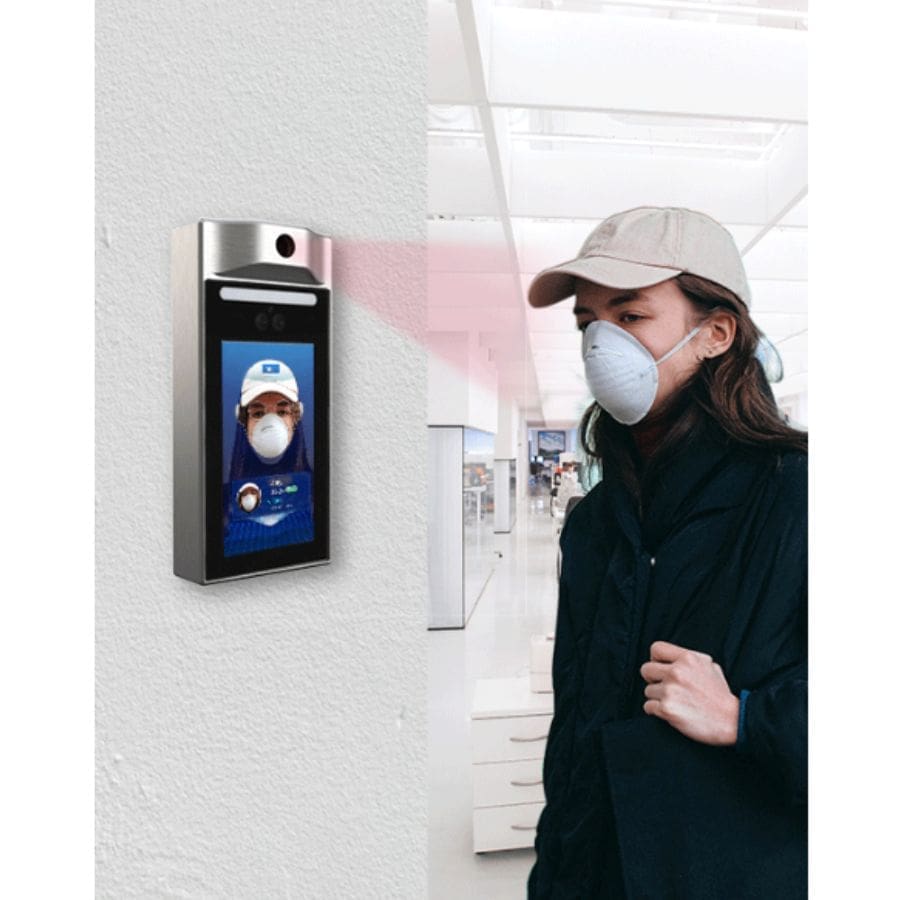 Màn hình nhiệt độ nhận dạng khuôn mặt CEM AI 321