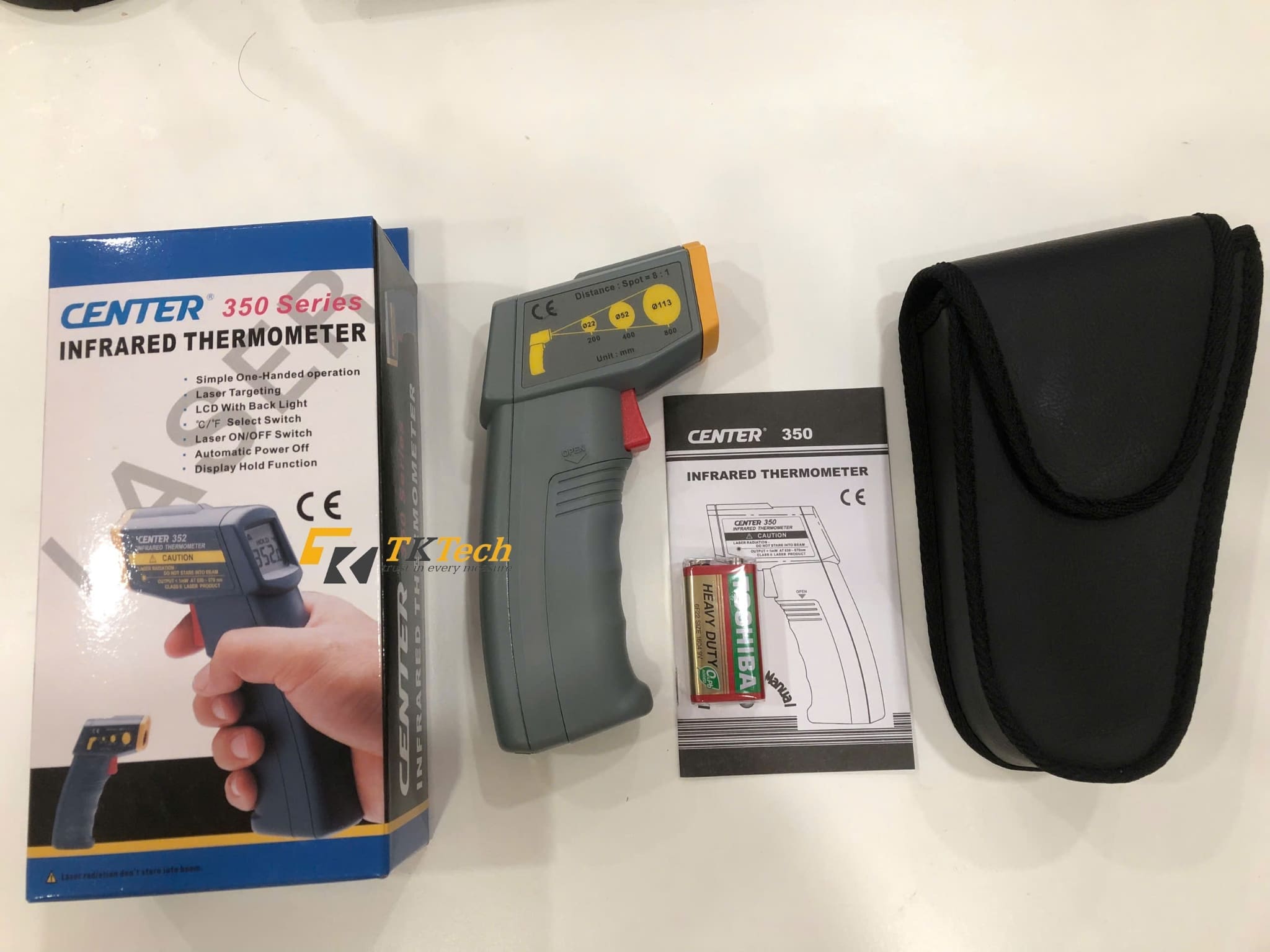 Máy đo nhiệt độ hồng ngoại center 350 (Hình thực tế 1)