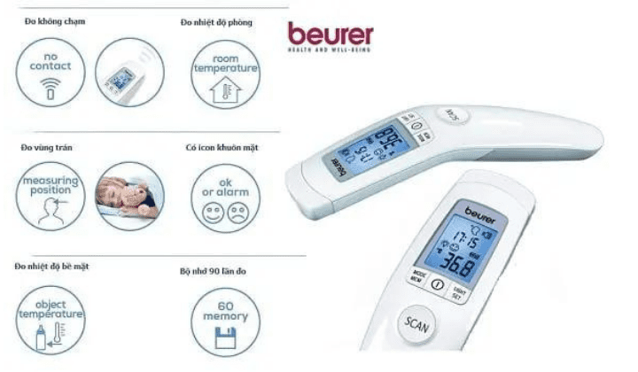Nhiệt kế điện tử Beurer FT90 đa chức năng