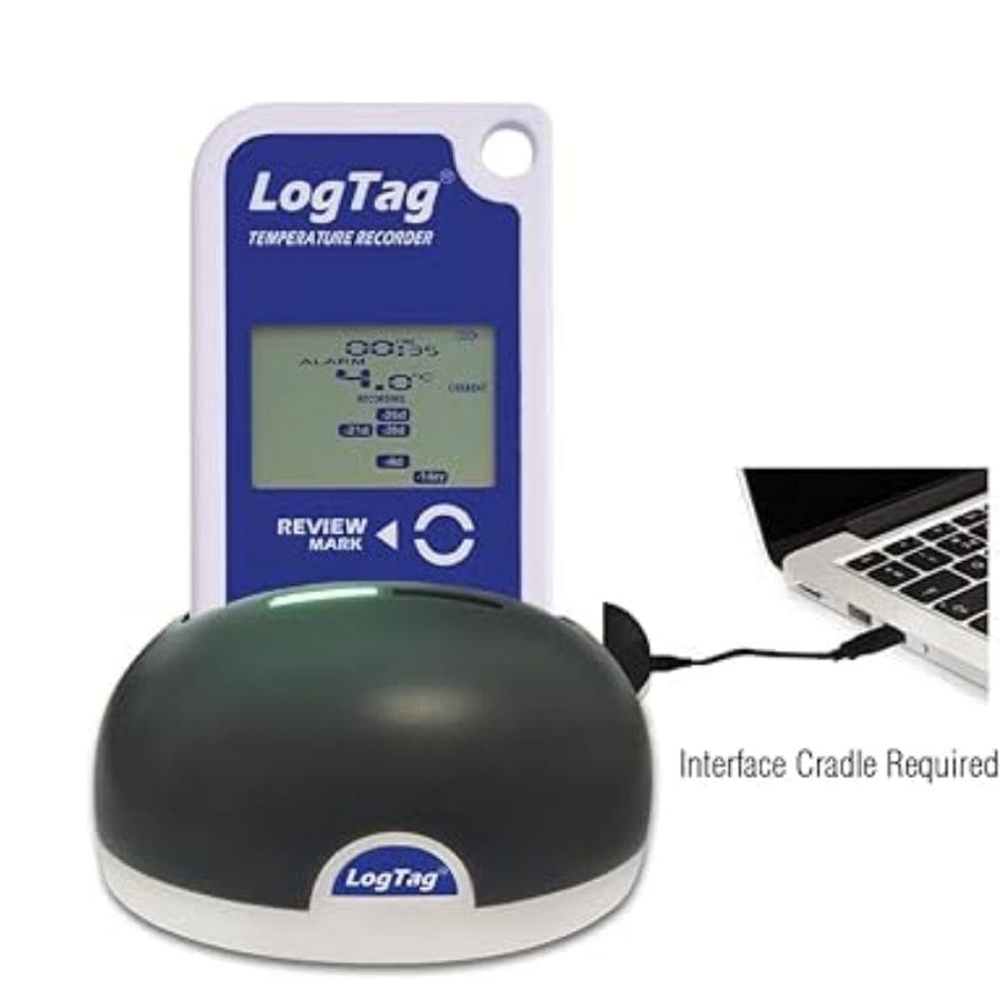 Nhiệt kế tự ghi LogTag TRID30 7R xuất dữ liệu