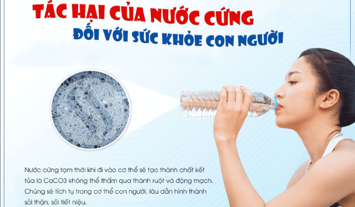 Nước cứng gây hại cho sức khoẻ con người
