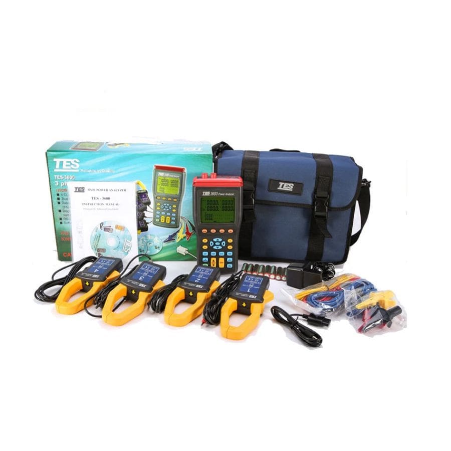 Phụ kiện Máy phân tích chất lượng điện 3P4W TES-3600N