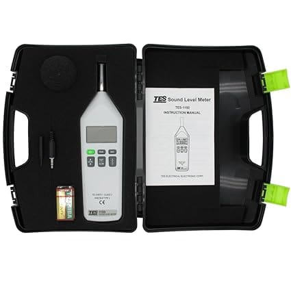 Phụ kiện đầy đủ theo máy đo độ ồn TES-1150