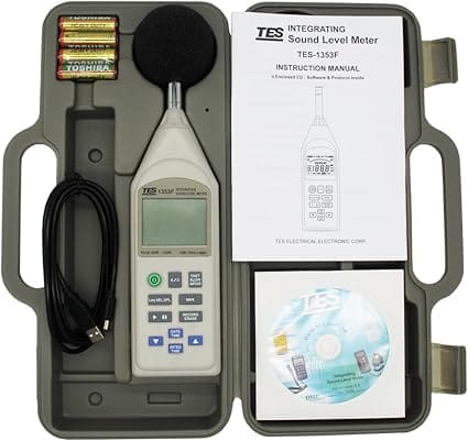 Phụ kiện đầy đủ theo máy đo độ ồn TES-1353F