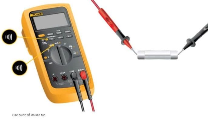 Cách đo liên tục bằng đồng hồ vạn năng