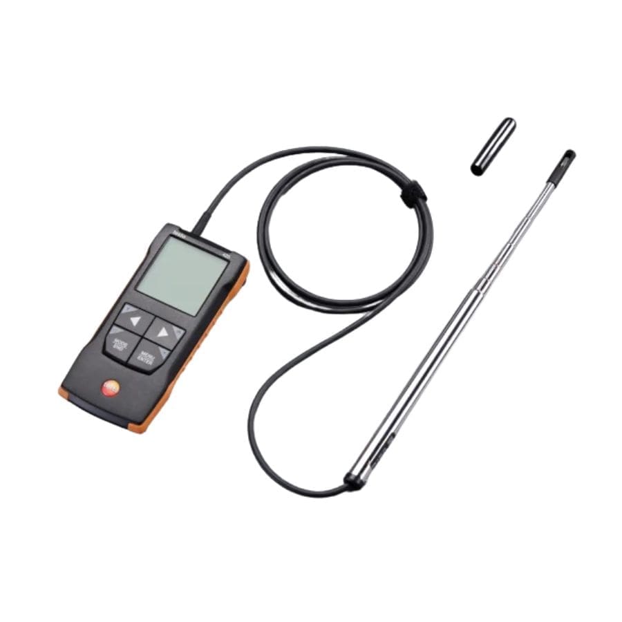 dau do va may do toc do gio dang soi nhiet testo 425