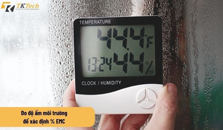 % độ ẩm RH càng cao thì EMC của gỗ sẽ càng cao do am go 2